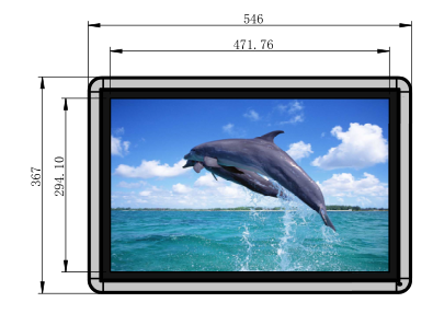 22寸臥式觸摸查詢一體機圖紙 22寸臥式觸摸查詢一體機圖紙